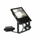 SLV LED Strahler Wandleuchte ZITRA FLOOD SENSOR schwarz 30W 3300lm neutralweiß 4000K IP44 Bewegungsmelder