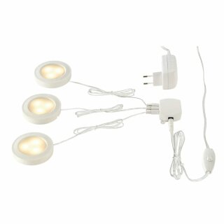 3 x SLV LED Unterbau & Aufbauleuchte UTIX Set DL weiß 8,2W 450lm warmweiß 3000K