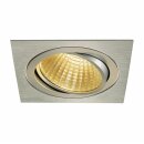 SLV LED Einbauleuchte Downlight alu eckig NEW TRIA 1 Set...