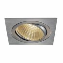 SLV LED Einbauleuchte Downlight alu eckig NEW TRIA 1 Set...