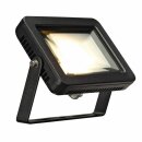 SLV LED Strahler ARDO 10 IP55 Fluter schwarz 10W 760lm warmweiß 3000K Ra>90 flood 90°