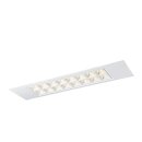 SLV LED Deckeneinbauleuchte Panel 120x30cm weiß PAVANO DL 25W 3350lm neutralweiß 4000K UGR<19