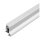 SLV Fußleisten-Profil 100cm GLENOS für LED-Strips Aluminium eloxiert 1m mit semi-transparenter Acrylabdeckung