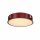 SLV LED Deckeneinbauleuchte weinrot rund Ø40cm MEDO 40 31W 2125lm warmweiß 3000K dimmbar