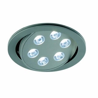 SLV LED Einbauleuchte schwenkbar TRITON 6 DL Downlight 18W 4000lm grau neutralweiß 4000K Ra>90