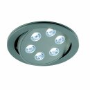 SLV LED Einbauleuchte schwenkbar TRITON 6 DL Downlight 18W 4000lm grau neutralweiß 4000K Ra>90