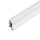 SLV Fußleisten-Profil 100cm GLENOS für LED-Strips weiß matt eloxiert 1m mit semi-transparenter Acrylabdeckung