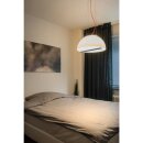 SLV LED Pendelleuchte rund Ø445mm BRENDA weiß Alu 21W 2000lm warmweiß 3000K dimmbar