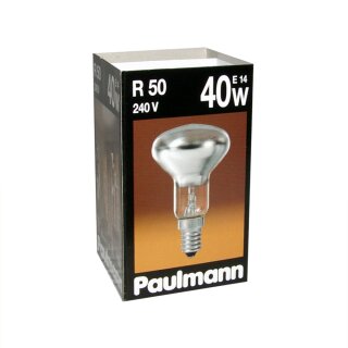 Paulmann Reflektor Glühbirne R50 40W E14 matt Glühlampe 40 Watt warmweiß dimmbar