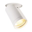 SLV LED Deckeneinbauleuchte BILAS weiß matt rund 21W 1250lm warmweiß 2700K 25° dimmbar ein- & ausfahrbar dreh- & schwenkbar