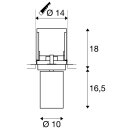 SLV LED Deckeneinbauleuchte BILAS weiß matt rund 21W 1250lm warmweiß 2700K 25° dimmbar ein- & ausfahrbar dreh- & schwenkbar