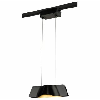 SLV 1-Phasen LED Pendelleuchte WAVE PENDANT schwarz 12W 800lm warmweiß 3000K 100° dimmbar mit 1P Adapter