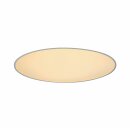 SLV LED Deckeneinbauleuchte silbergrau rund Ø92cm MEDO 90 120W 11000lm warmweiß 3000K dimmbar