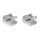 2 x SLV 90° Verbinder für GLENOS© Linear-Profil 1809 Silber Grau