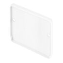 2 x SLV Endkappe für GLENOS Industrie-Profil Profil Weiß matt flach
