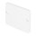 2 x SLV Endkappe für GLENOS Industrie-Profil Profil Weiß matt flach