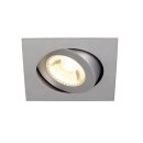 SLV LED Einbauleuchte BOOST TURNO SQUARE Silbergrau 6W...