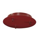 SLV 3er Deckenrosette FITU Rot rund Ø22cm...