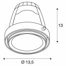 SLV COB LED Modul für AIXLight Pro Einbaurahmen Weiß matt schwarz 26W 1950lm 940 Neutralweiß 4200K Ra>90 30°