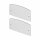 2 x SLV Endkappe für GLENOS© Linear-Aufbau-Profil 2713 aluminium eloxiert