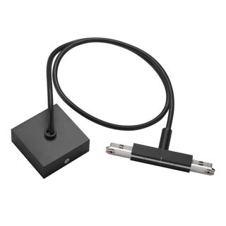 SLV Mitteleinspeiser Pendeleinspeiser Schwarz für D-TRACK© 2-Phasen Hochvolt-Stromschiene