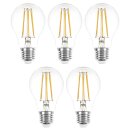 5 x LED Filament Glühbirne 4W = 40W E27 Glühlampe...