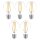 5 x LED Filament Glühbirne 4W = 40W E27 Glühlampe Glühfaden warmweiß 2700K 360° A++
