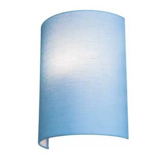 SLV Wand Leuchtenschirm FENDA Halbschirm Lampenschirm Textil Blau