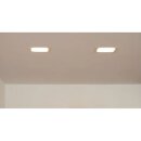 SLV LED Deckeneinbauleuchte VERLUX Weiß eckig 21,5cm 15W 1370lm warmweiß 3000K dimmbar