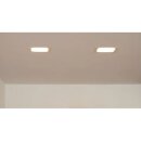 SLV LED Deckeneinbauleuchte VERLUX Weiß eckig 21,5cm 15W 1370lm warmweiß 3000K dimmbar