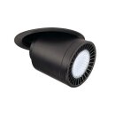 SLV LED Einbauleuchte Supros Move Downlight schwarz 28W 2850lm 840 neutralweiß 4000K 60° schwenkbar