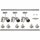 SLV LED 1-Phasen Schienensystem Starter Set Bima Double QPAR51 silbergrau 2 x 1m Schiene 3 x Doppelstrahler 6 x LED GU10