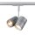 SLV LED 1-Phasen Schienensystem Starter Set Bima Double QPAR51 silbergrau 2 x 1m Schiene 3 x Doppelstrahler 6 x LED GU10