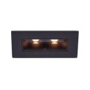 SLV LED Deckeneinbauleuchte MILANDO 2 Schwarz eckig IP20 4,3W 280lm warmweiß 3000K 45°