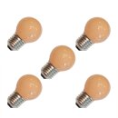 5 x Tropfen Softone Flame Terracotta 25W E27 Glühbirne Glühlampe warmweiß matt 25 Watt Glühbirnen