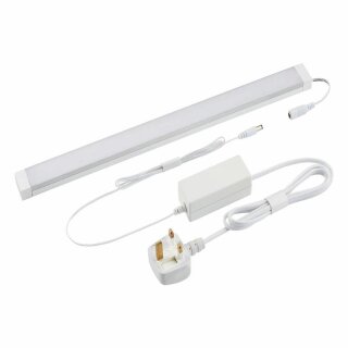 Sylvania LED Unterbauleuchte Convenio Linear weiß 40cm IP20 8W 600lm warmweiß 3000K mit UK Netzteil