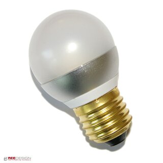 Eiko LED Leuchtmittel Tropfen 1,6W E27 MATT 80lm Plastik warmweiß 3000K für außen Kugel