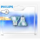 2 x Philips Halogen Leuchtmittel MR11 Reflektor 35W GU4 12V 430lm warmweiß 3000K 4000h dimmbar flood 30°