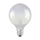 Osram LED Leuchtmittel Globe G125 3W E27 opal 70lm warmweiß 2700K 3D Feuerwerk Effekt