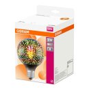 Osram LED Leuchtmittel Globe G125 3W E27 opal 70lm warmweiß 2700K 3D Feuerwerk Effekt