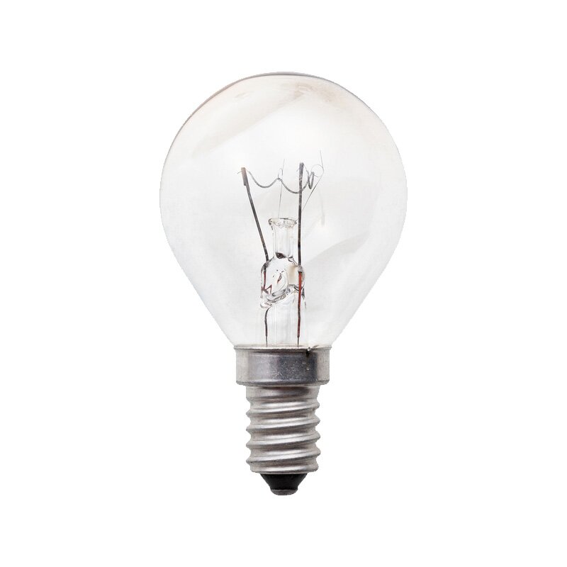 1 x Tropfen Glühbirne 15W E14 klar Glühlampe 15 Watt Glühbirnen Glühl