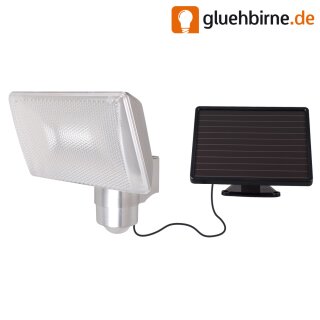 Solar LED Strahler Infrarot Bewegungsmelder 6W 480lm Alu Gehäuse Fluter IP44