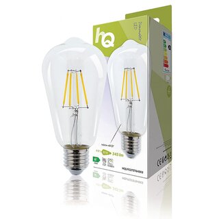 HQ LED Filament Leuchtmittel Edisonform ST64 4W = 30W E27 klar 345lm warmweiß 2700K DIMMBAR