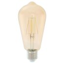 HQ LED Filament Leuchtmittel Edisonform ST64 4W = 30W E27 Gold gelüstert 345lm warmweiß 2700K