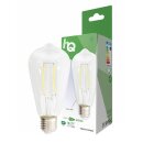 HQ LED Filament Leuchtmittel Edisonform ST64 4,4W = 40W E27 klar 470lm warmweiß 2700K