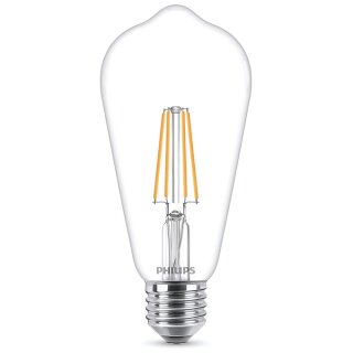 Philips LED Filament Leuchtmittel Edison ST64 5,5W = 40W E27 klar 470lm warmweiß 2700K DIMMBAR