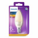 Philips LED Leuchtmittel Kerzenform 4W = 15W E14 opal 150lm extra warmweiß 1850K Flame