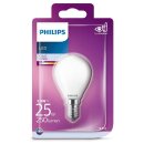 Philips LED Filament Leuchtmittel Tropfen 2,2W = 25W E14 matt 250lm 840 neutralweiß 4000K