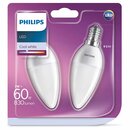 2 x Philips LED Leuchtmittel Kerzen 7W = 60W E14 matt...