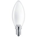 Philips LED Leuchtmittel Kerze 4,3W = 40W E14 matt 470lm...